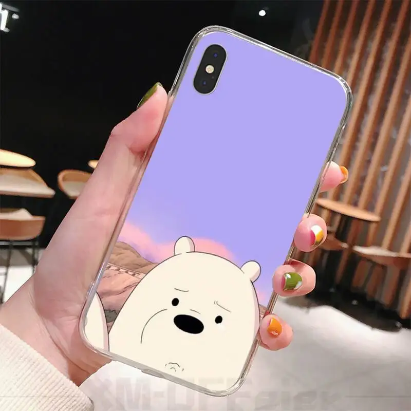 Мягкий силиконовый чехол из ТПУ с тремя голыми медведями для iphone 6 6s plus 7 8 X XS XR MAX 11