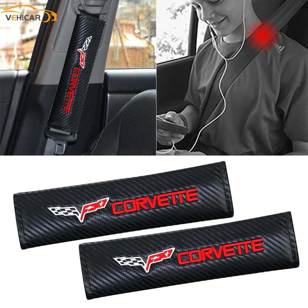 

2 шт., прокладки для ремня безопасности с логотипом CORVETTE