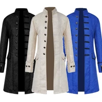 men victoria edwardian steampunk trench coat frock outwear vintage prince overcoat medieval renaissance formal tuxedo jackets