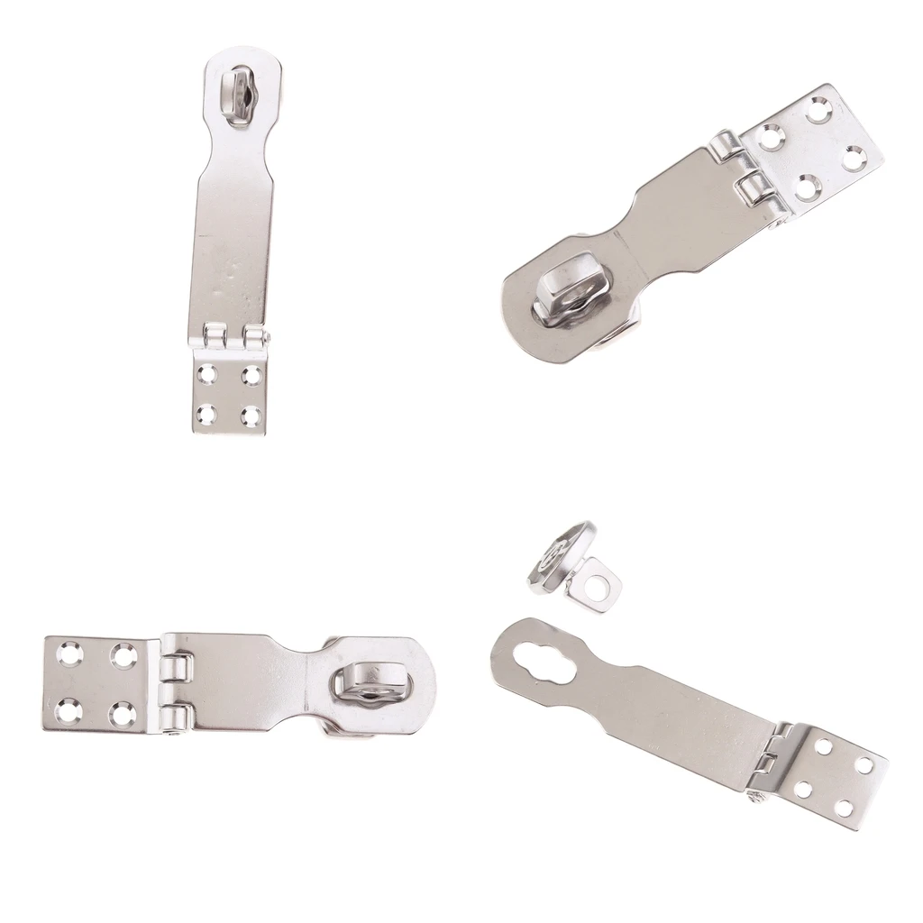 Замок с застежкой для дверей замок 97 мм/63 мм из нержавеющей стали 4 упаковки |