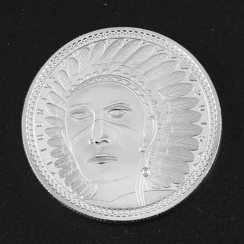 Памятная коллекция монет из индейских индейцев сувенир художественная