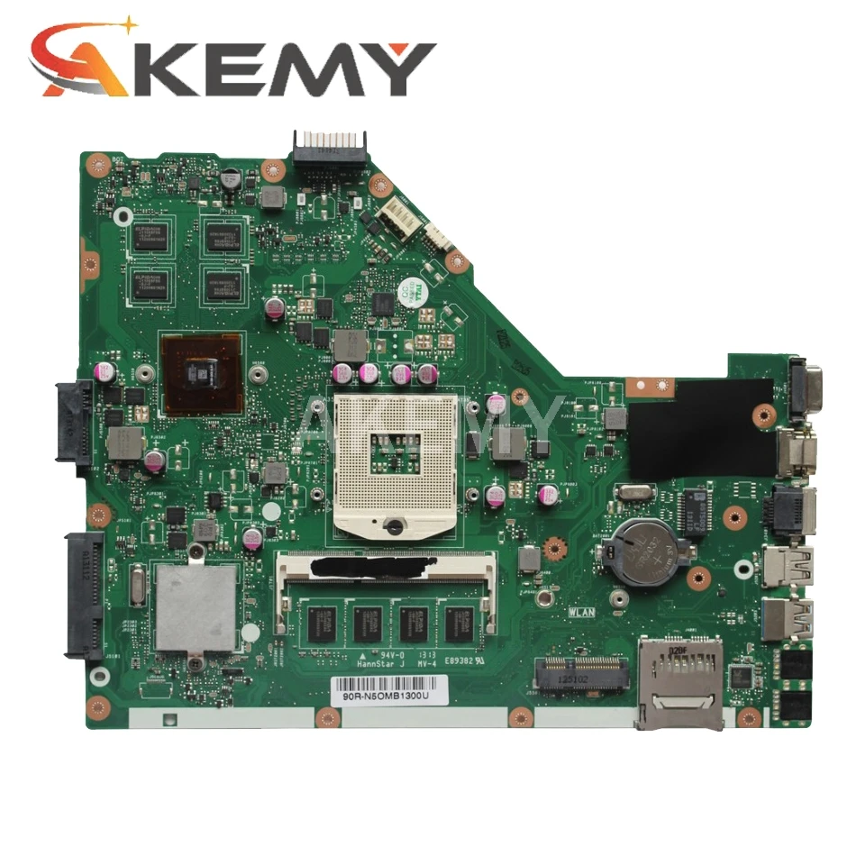 Для ASUS X55VD X55C материнская плата для ноутбука REV2.2/2 1 HM76 PGA 989 N13M-GE6-S-A1 GeForce GT610M 100%