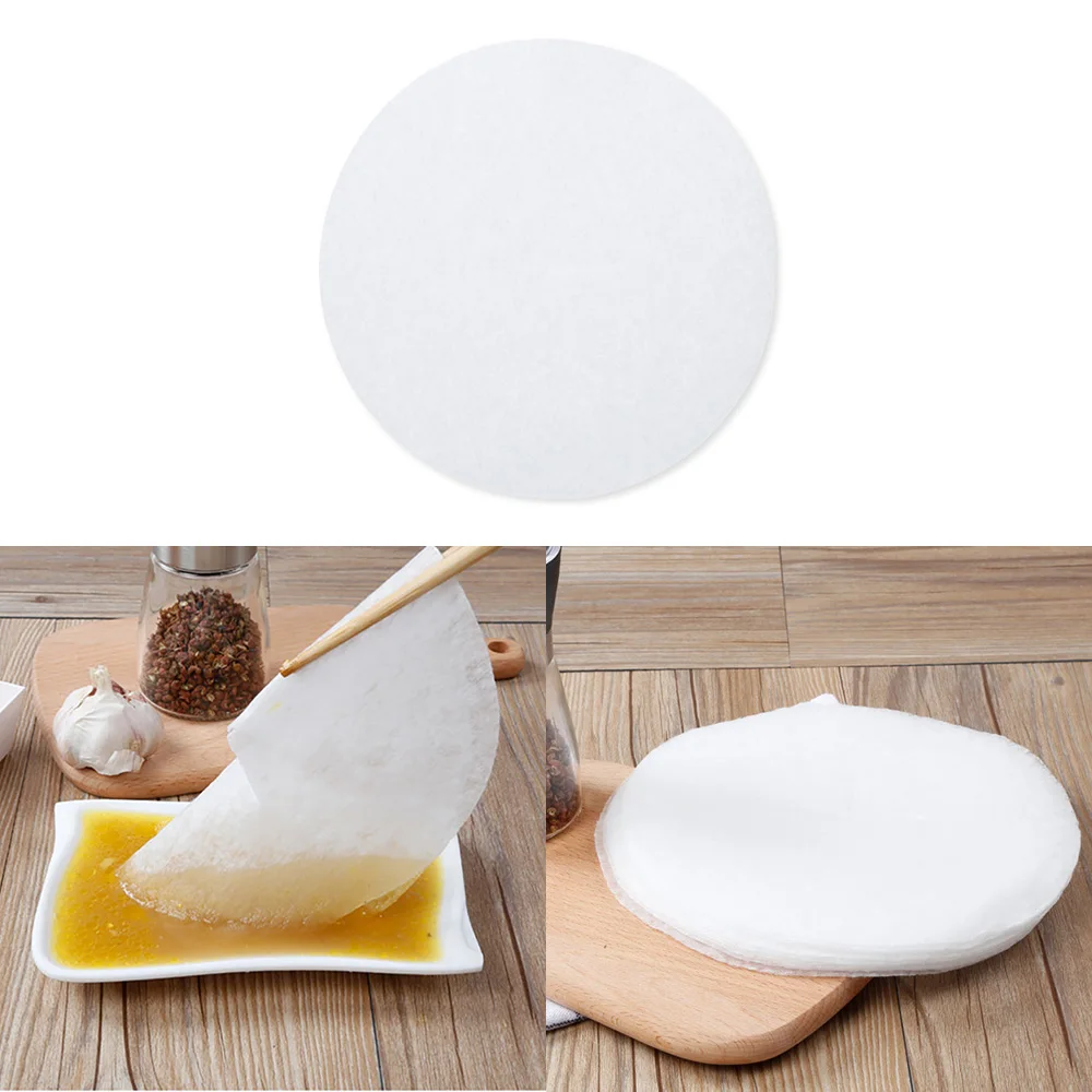 

12Pcs/Bag Kitchen Food Oil Absorption Paper Food Grade Health Oil Filter Paper Kitchen Accessorie Home Clean Accessories