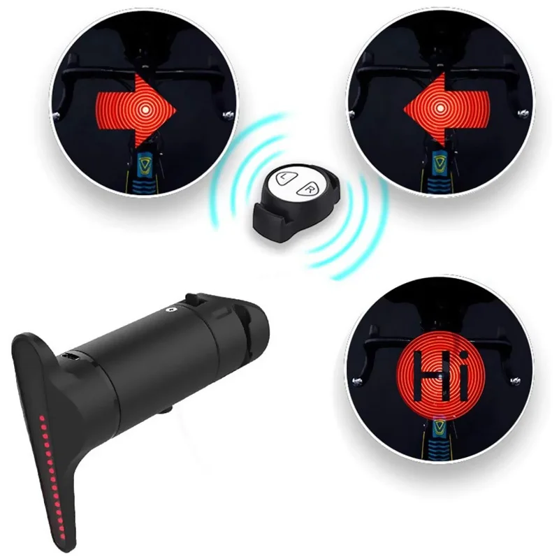 

Smart Led Bicycle Light APP Remote Control DIY Pattern Bike Rear Tail Lights USB Rechargeable MTB Taillight Cycling Warning Lamp