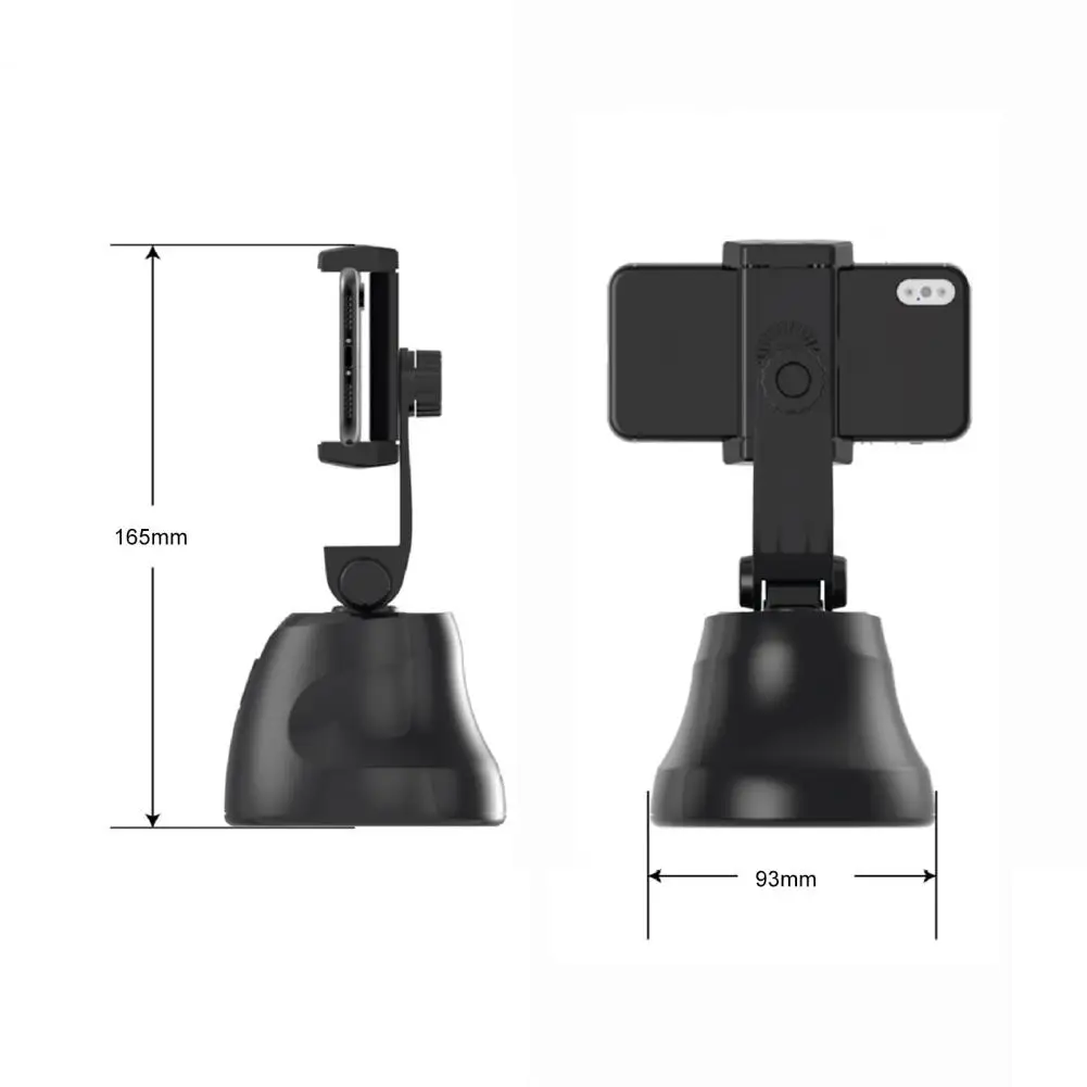 phone stand 360 degrees rotating object tracking smart cell phone holder ptz face recognition auto tracking mobile phone camera free global shipping