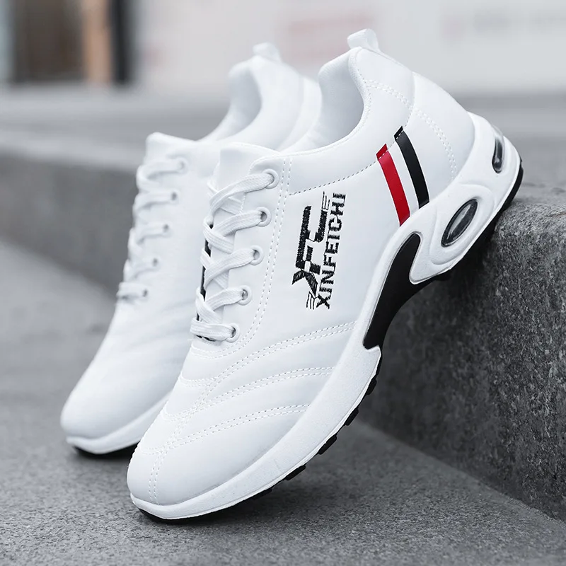 

Новинка 2021, Спортивная стильная деловая мужская обувь на весну и лето, новинка, Мужская трендовая Студенческая кожаная обувь для бега, мужск...