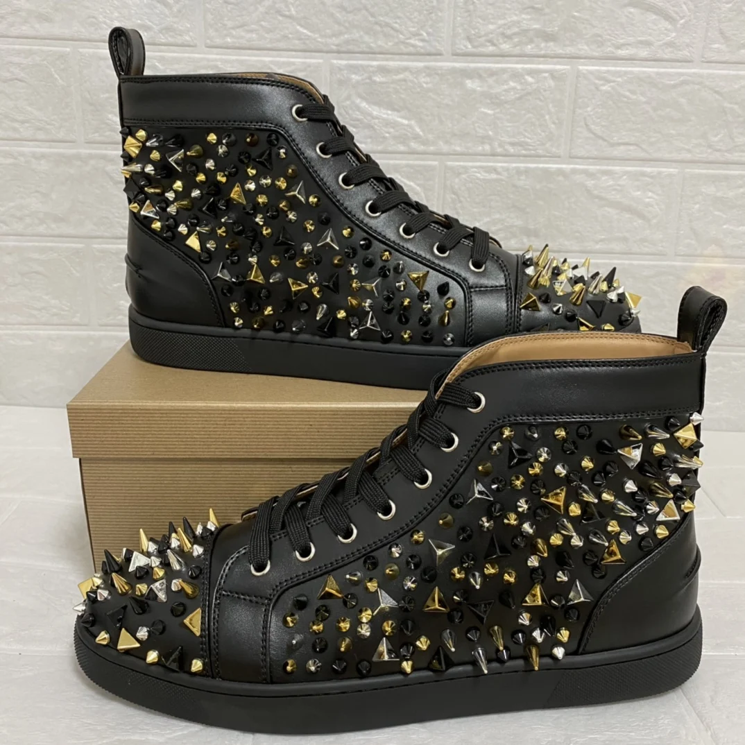 Мужская обувь с высоким берцем Роскошные сникерсы кошелек из настоящей коровьей