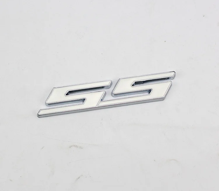 5 шт. 3D металлический значок-эмблема Red SS Logo наклейки на автомобиль для Cruze Aveo Silverado
