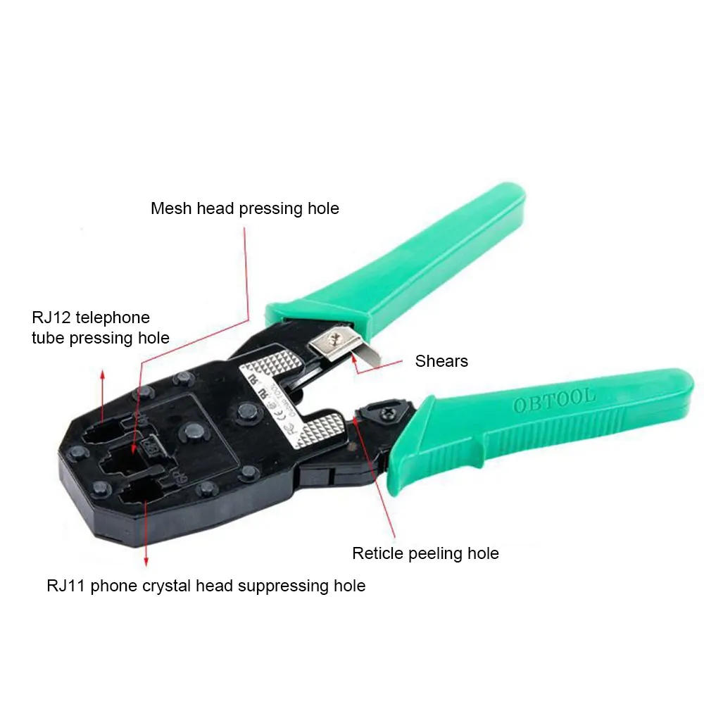11-in-1Repair tool kit RJ45 RJ11 RJ12 CAT5 CAT5e Portable LAN Network Repair Tool Kit Utp Cable Tester AND Plier Crimp Crimper | Компьютеры