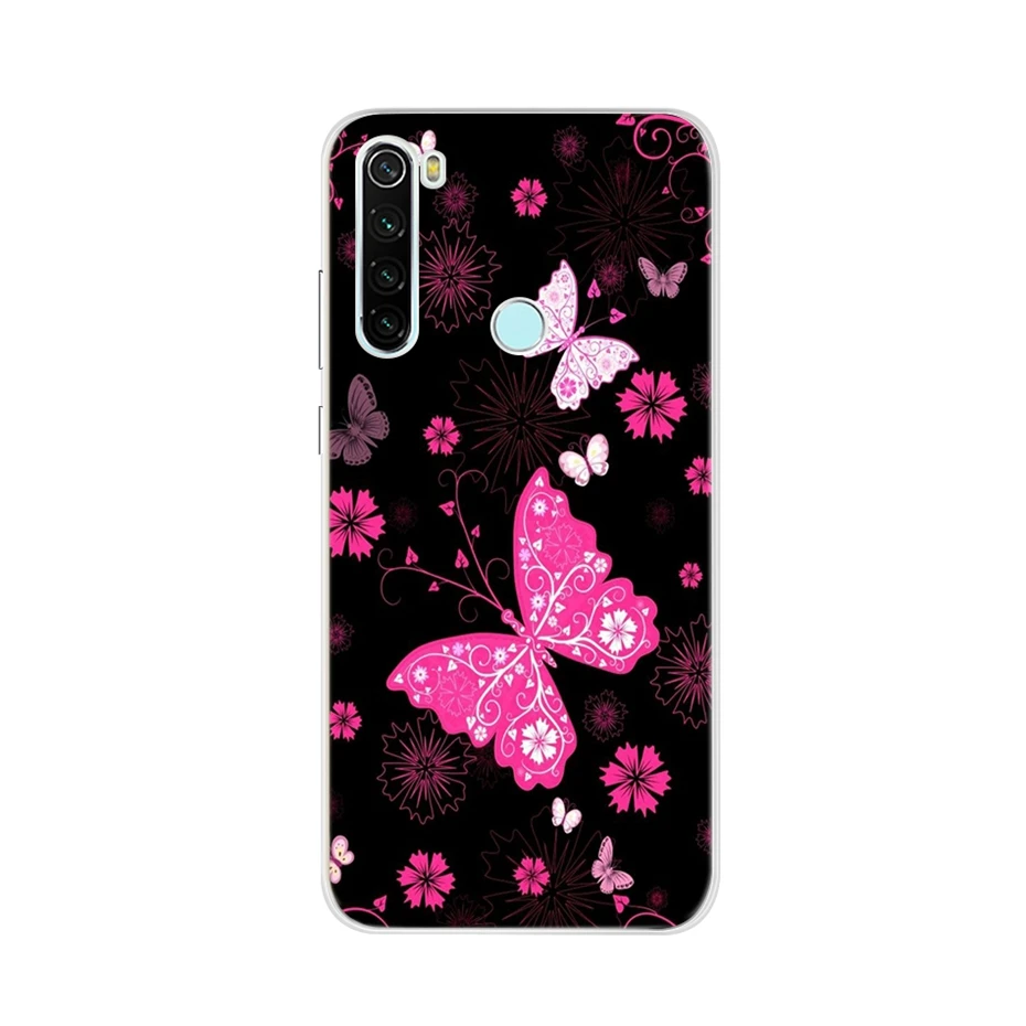 Для Xiaomi Redmi note 8 чехол силиконовый мягкий ТПУ чехол для телефона для Xiaomi Redmi note 8t 8 pro 6,3 задний Чехол, Fundas Coque bumper