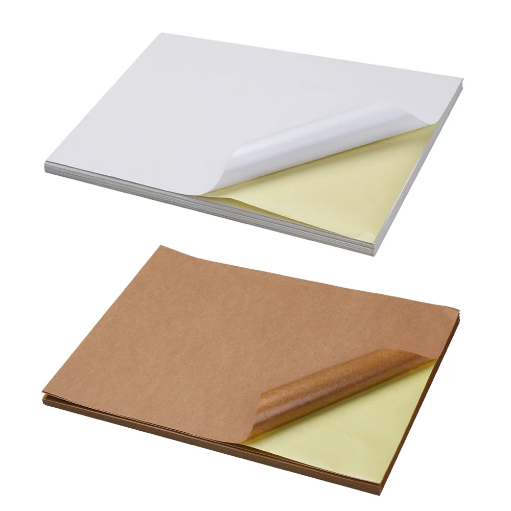 50 sheets/лот A4 пустой Копировальная бумага для офиса из крафт бумаги матовый Версия