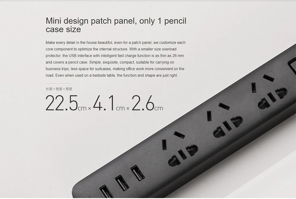 Xiaomi socket 3 usb многофункциональная Подключаемая пористая проводка для домашней безопасности, оригинальная прокладка питания
