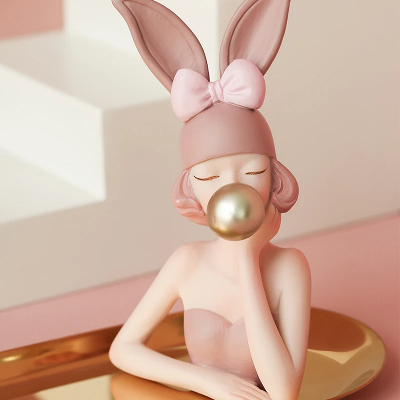 

Creative modern girl students office desktop decorations living room coffee table tray storage car cute little ornaments