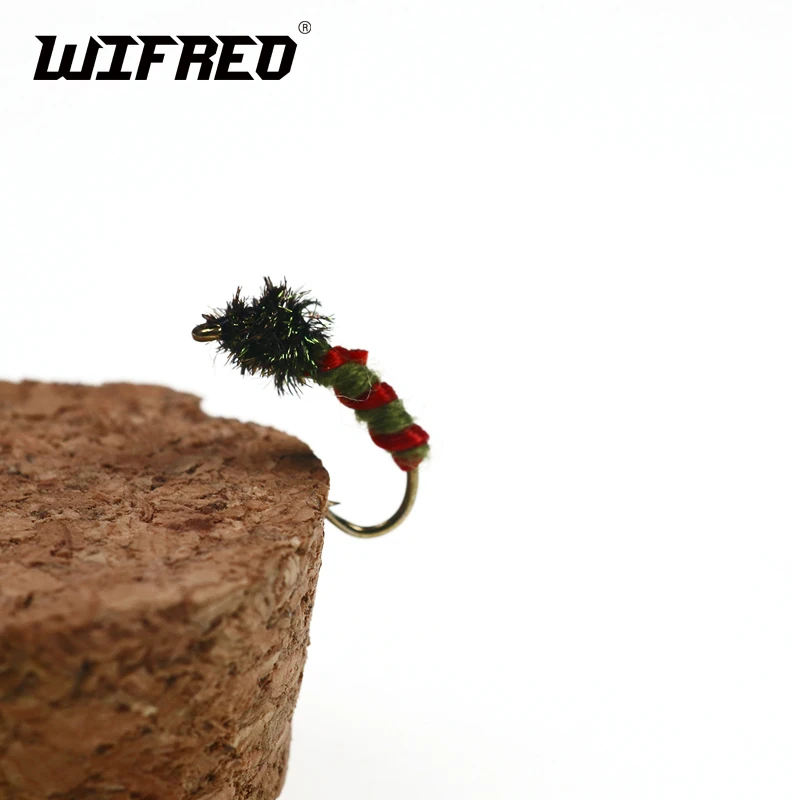Wifreo 8 шт. 12 # павлиний гульфин личинки Pupae Nymph для ловли форели | Спорт и развлечения