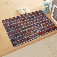 anti slip doormats red brick cement brick simulation floor mats home deco carpet entrance corridor bedroom hallway bath dust rug