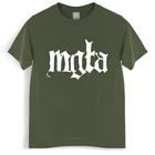 Летняя мужская футболка Mgla, новая черная футболка, черная футболка с металлическим ремешком, футболка с изображением императора, крутые топы для подростков
