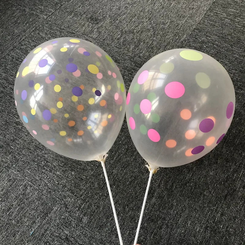 10 шт. прозрачные латексные воздушные шары в горошек 12 дюймов|party decoration|birthday party