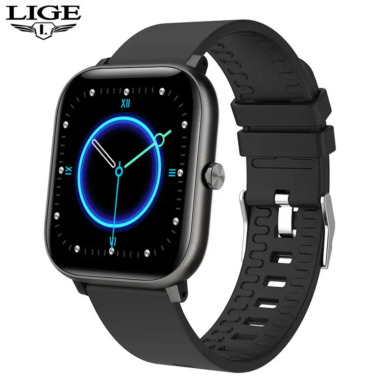 

LIGE New P8 Color Screen Smart Watch Women men Full Touch Fitness Tracker Blood Pressure Smart Clock Women Smartwatch for Xiaomi