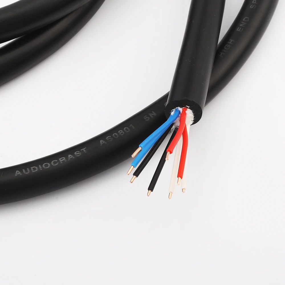 Кабель Audiocrast AS0801 Solid OFC Pure Медный для динамика 8 ядер bulk spaker cable|speaker cable|bulk cableofc speaker