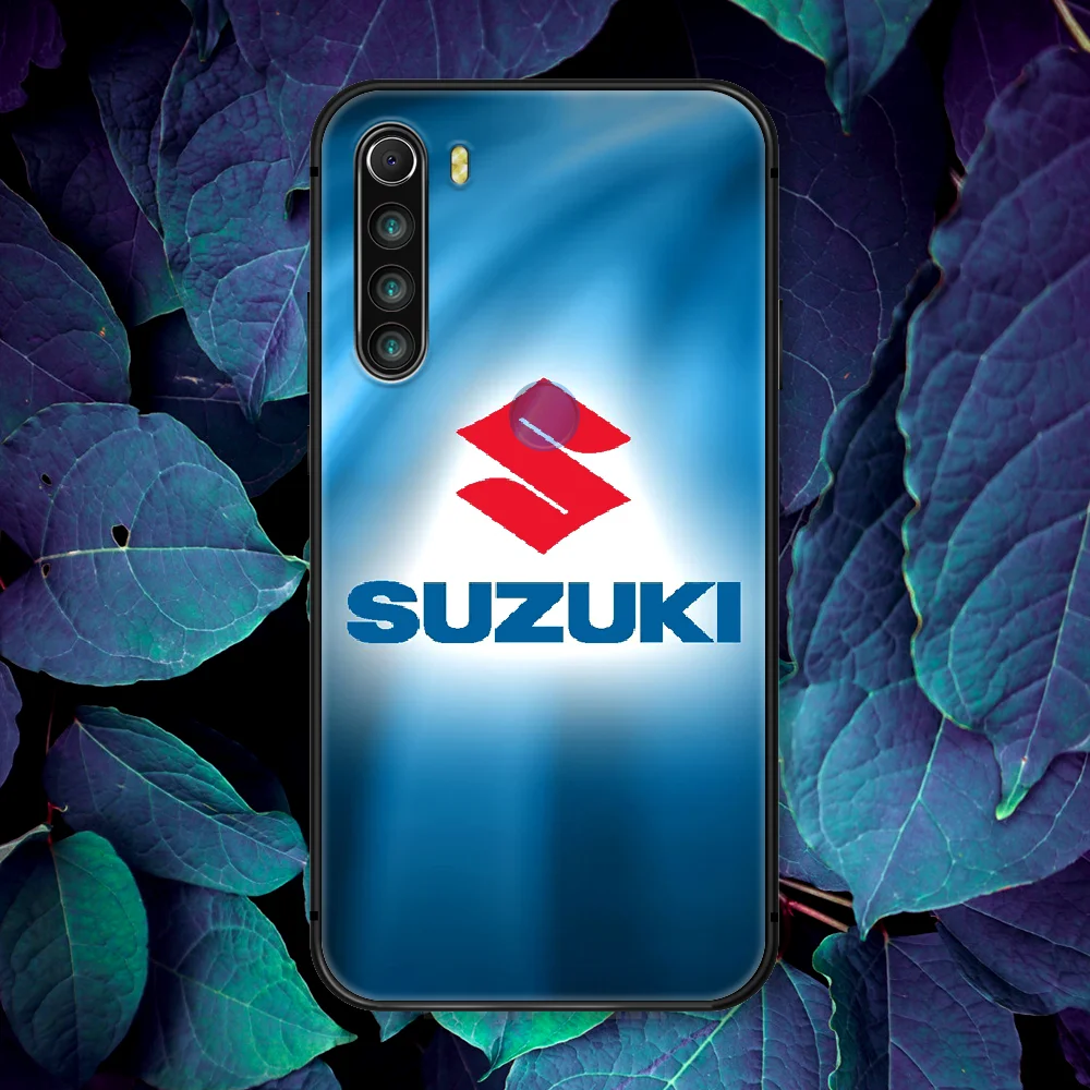 

Suzuki Motorcycle Phone Case For Xiaomi Redmi Note 7 8 8T 9 9S 4X 7 7A 9A K30 Pro Ultra black Cell Silicone Shell Trend