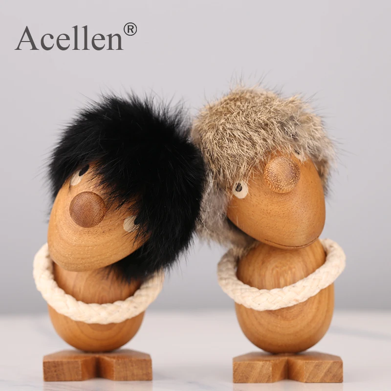 Деревянный мыслитель фигурка домашний декор Современная Скандинавская