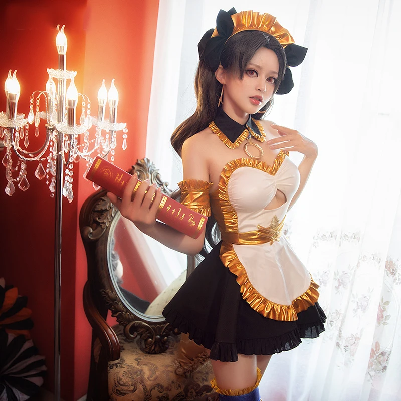 Fate/Grand Order FGO Ishtar костюм для косплея Униформа горничной платье Хэллоуина женщин