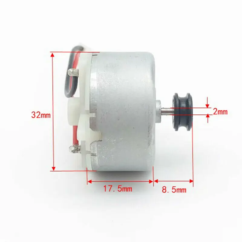 RF-500TB 32 мм с Ременным Шкивом двигатель постоянного тока 3 в-12 В 11250 об/мин