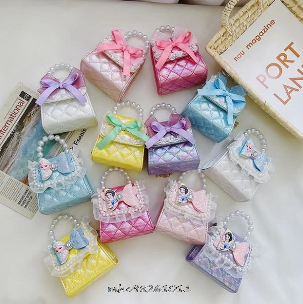 Сумка кросс-боди Женская из ПУ кожи Модный миниатюрный клатч Принцессы Диснея