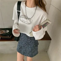 cheap wholesale 2021 spring summer autumn new fashion casual woman t shirt lady beautiful nice women tops female fy1106