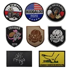 1 шт. 3D значок с вышивкой, голова дьявола, военная группа, Боевая повязка на руку, рюкзак, шляпа, джинсы, одежда, аппликация