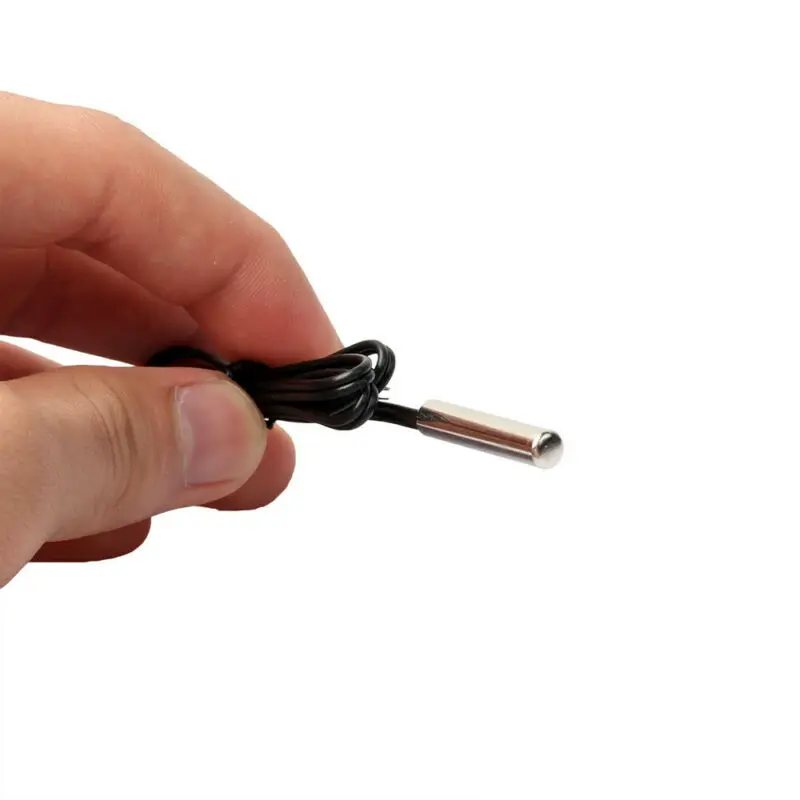 5x черный серебристый цвет 2 линии NTC термистор температура Сенсор цилиндр зонд 0 5