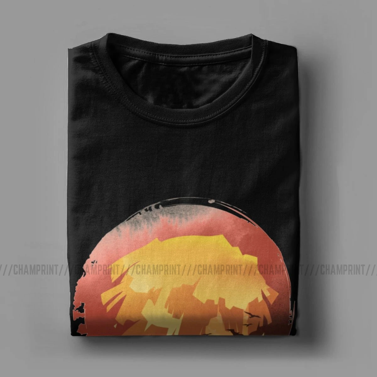 Мужская хлопковая футболка Ukiyo с коротким рукавом и принтом из дышащего демона