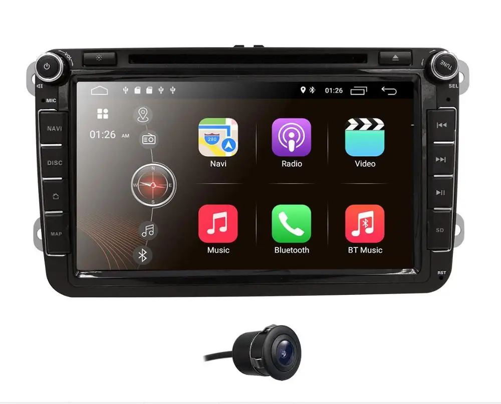 Camera5 Android 9 8 ''Автомобильный мультимедийный плеер 2Din CarDVD gps для VW/Volkswagen/Golf/Polo/Tiguan/Passat/b7/b6/SEAT/leon/Skoda/Octavia радио - Цвет: Camera5