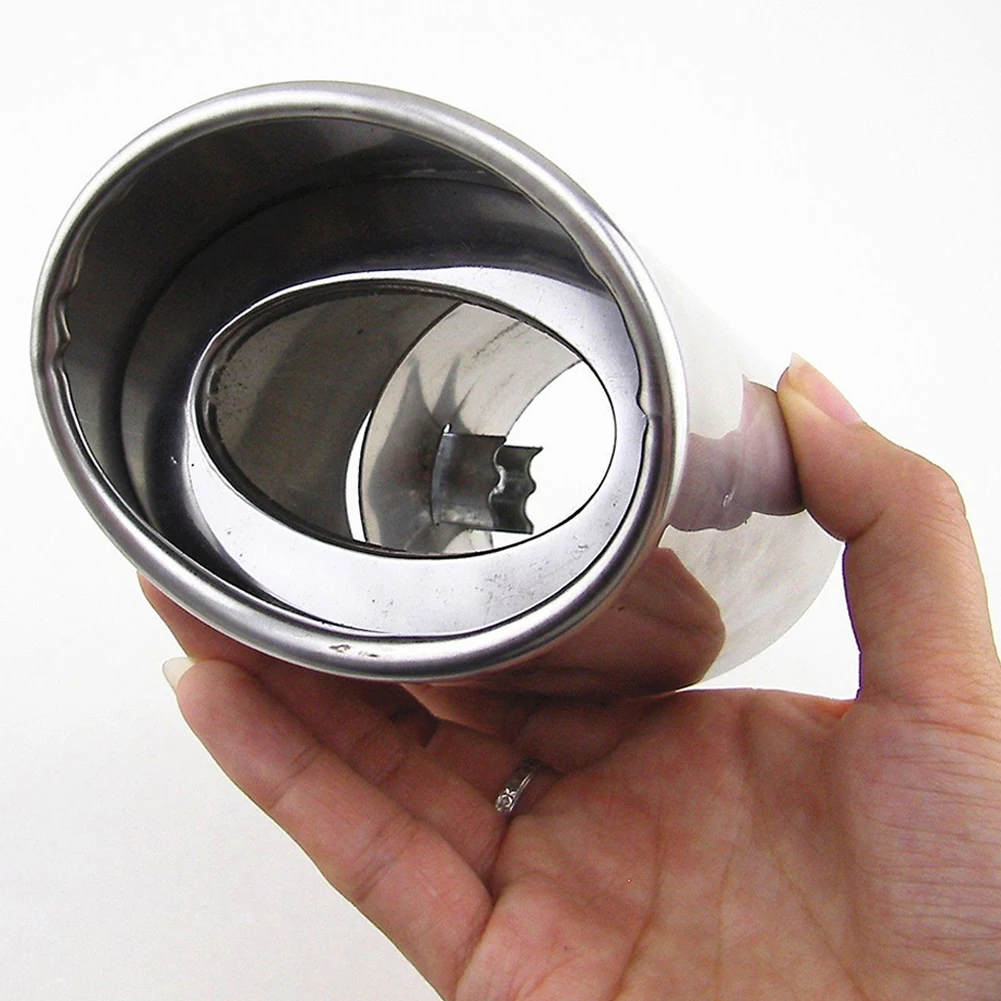 Универсальная автомобильная выхлопная труба из нержавеющей стали хромированная