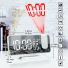 Проекционный будильник настольное украшение Будильник USB светодиодный цифровой электронный проектор времени и влажности дисплей умный дом