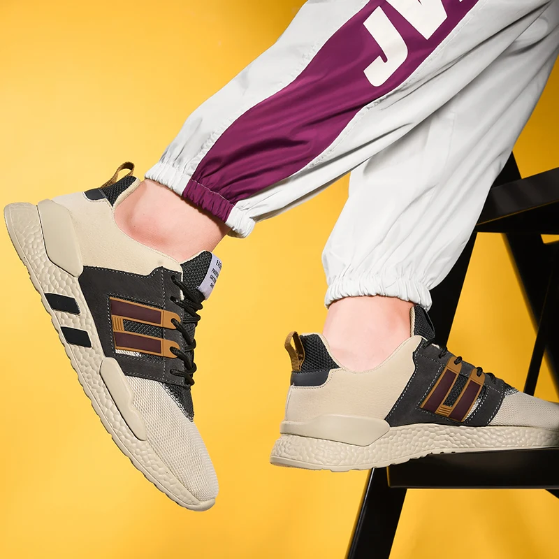 Damyuan 2020 мужские спортивные кроссовки дышащие красные легкие удобная