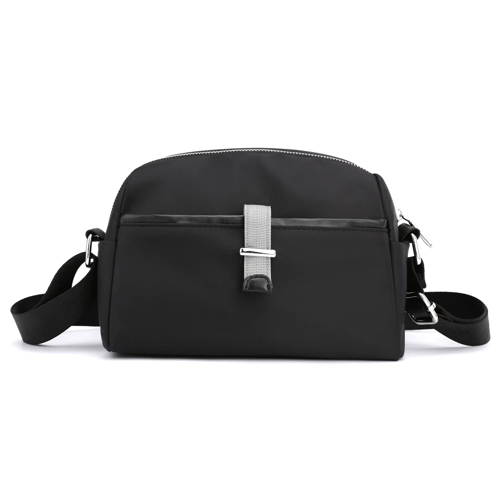 

2020 Casual Woman Nylon Shoulder Bag Women Soft Waterproof Solid Zipper Black Mini Crossbody Flap Bag Purses Sac Bolsa Feminina