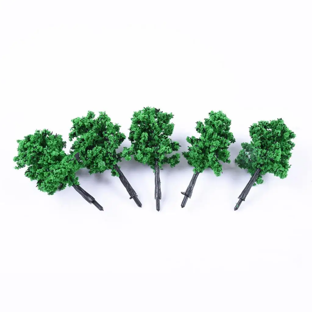 Modelo en miniatura de pl&aacute;stico para jard&iacute;n, &aacute;rboles, dise&ntilde;o de plantas, decoraci&oacute;n de paisaje, Micro paisaje, bricolaje, 10 Uds.-2