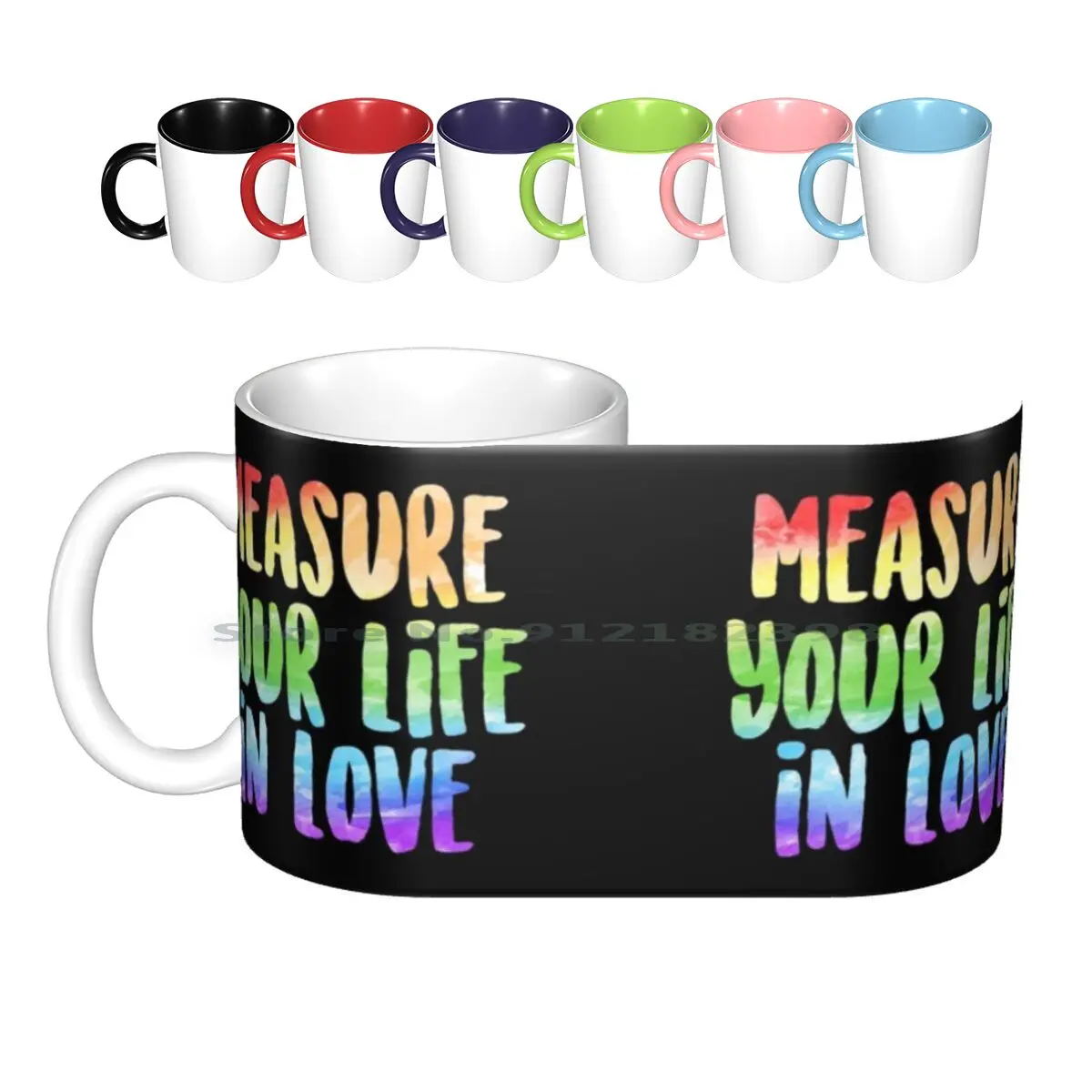 

Measure Your Life In Love | Rent Ceramic Mugs Coffee Cups Milk Tea Mug Broadway Rent Rent Musical Musical Musicals Musical