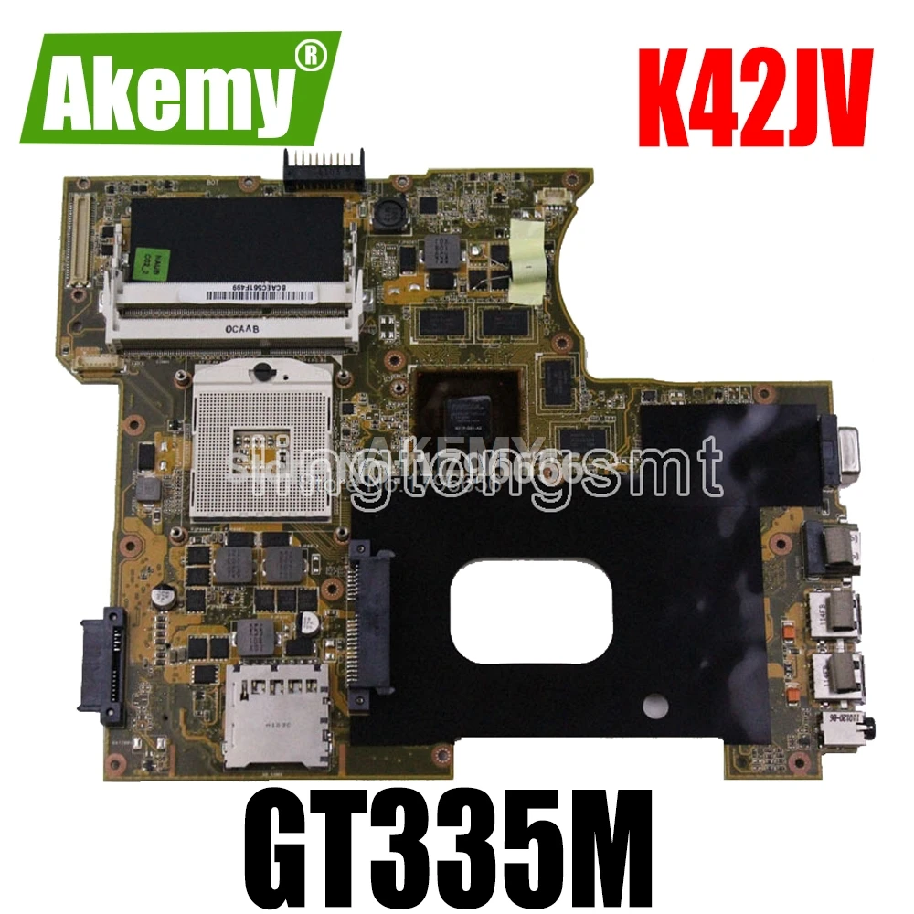 

K42JV материнская плата REV2.2 GT335M 1 ГБ для For For For For Asus A42J X42J K42J материнская плата для ноутбука K42JV материнская плата K42JV Материнская плата Тест 100% ...