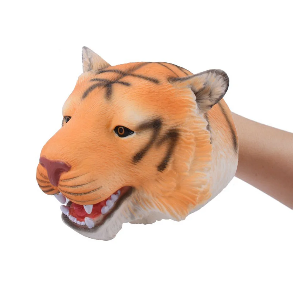 Role Play Soft Realistic Animals Toys Simulation Dinosaur Hand Puppets Children Kids Educational Rubber Baby Gloves Funny Dolls | Игрушки и