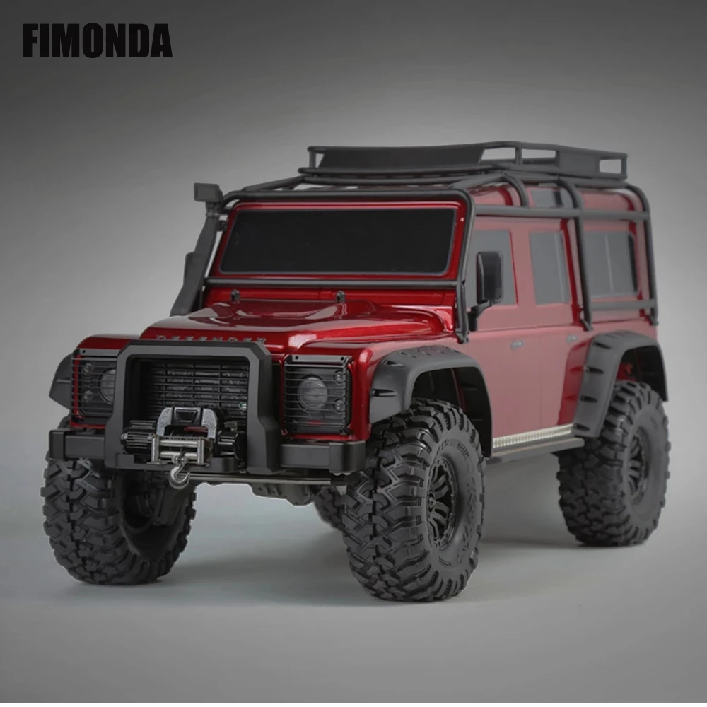 Классический металлический передний и задний бампер FIMONDA для 1/10 RC Crawler Traxxas TRX4