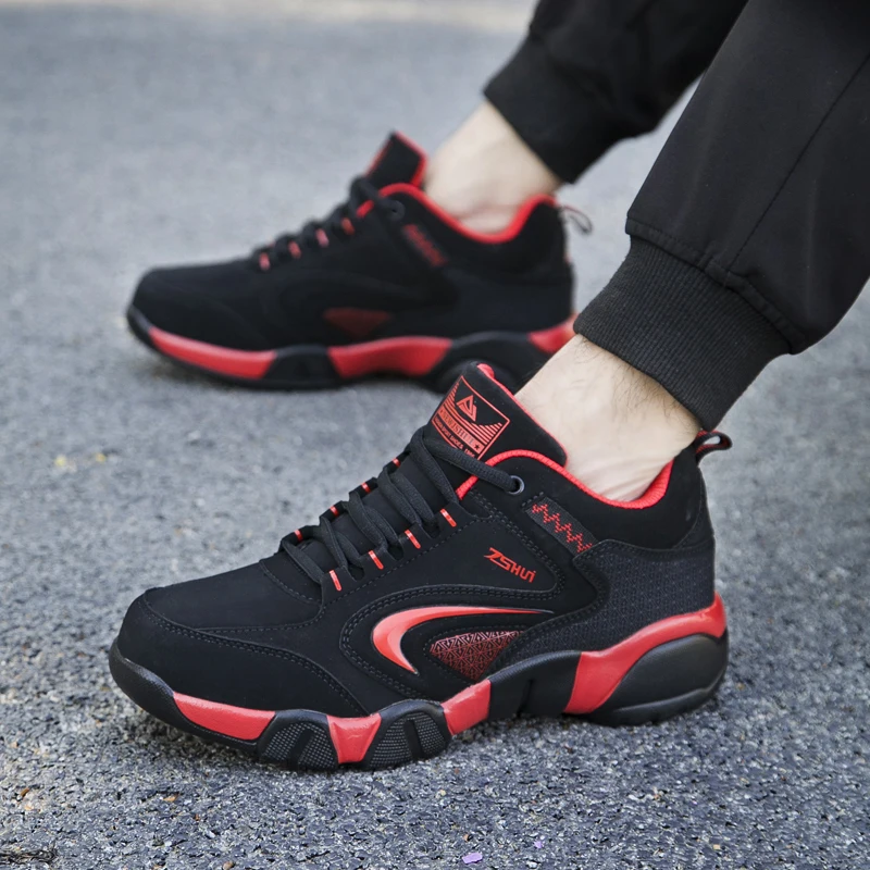 Мужская уличная спортивная зимняя обувь мужская теплая Осенняя кожаная Рабочая