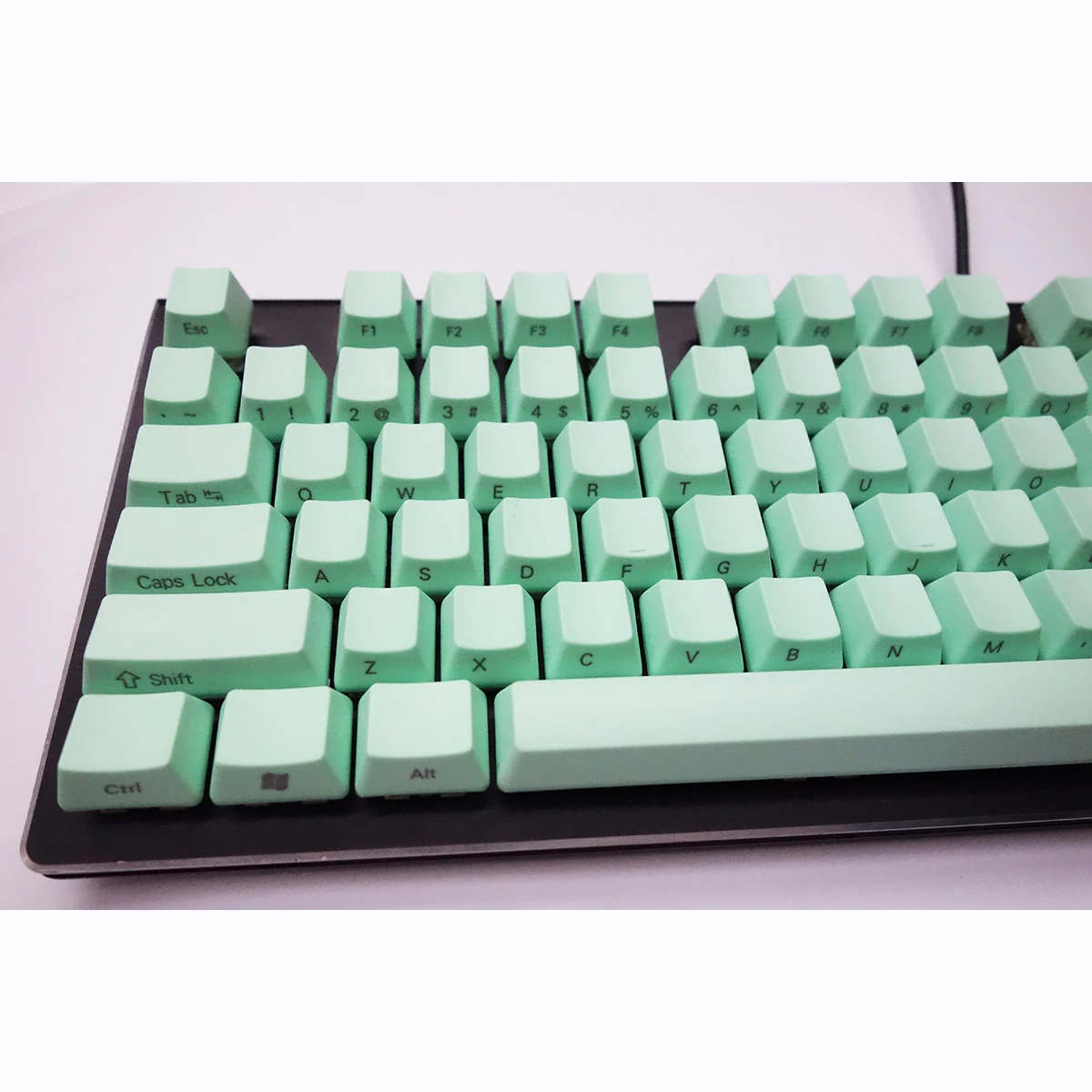 OEM мятный зеленый толстый колпачок клавиш PBT раскладка ANSI верхняя или боковая