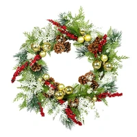 new christmas wreath pine berry artificial wreaths for holiday wedding home front door field garlands