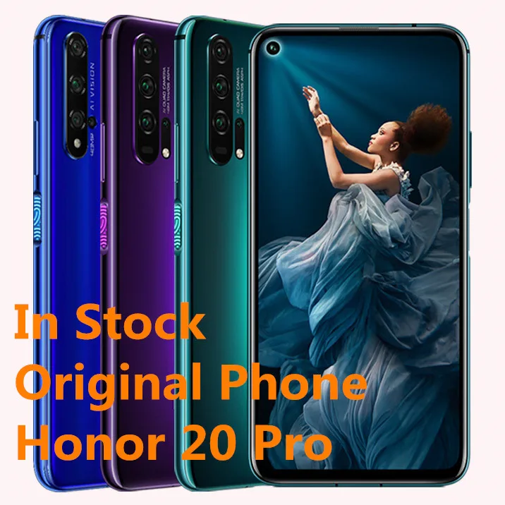Смартфон Honor 20 Pro 6,26 ''Kirin 980, четыре ядра, 4000 мАч, 8 ГБ ОЗУ, 256 Гб ПЗУ, Поддержка Android 9,0, NFC, Google play
