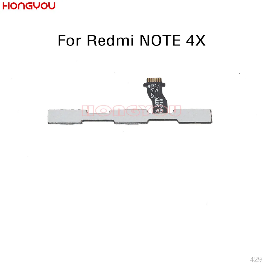 50 шт./партия для Xiaomi Redmi Note 4x кнопка включения и Кнопки громкости вкл/выкл гибкий