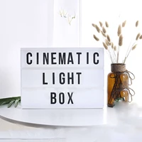 led combination light box night table desk lamp a4 a6 dc 5v diy letters symbol cards decor usbbattery powered message board