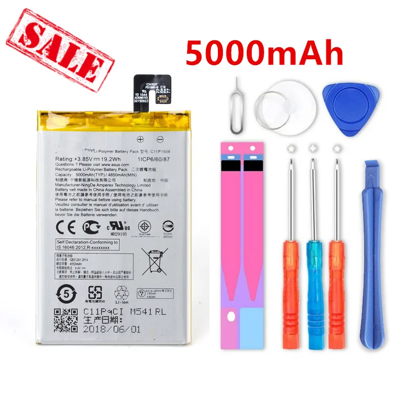 100% новый C11P1508 5000 мАч Новый аккумулятор для ASUS Zenfone Max 5000Z ZC550KL Z010AD Z010DD C550KL Z010DA