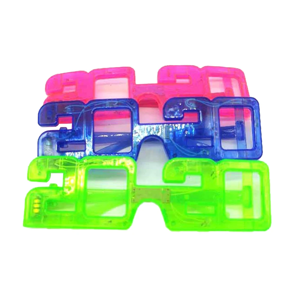 Новый год 2020 форма очки светодиодный светильник 3 режима Рождество Праздник